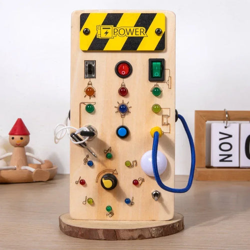 Busy Board for Toddlers – Interactive Wooden Sensory Activity Board for Curious Little Minds