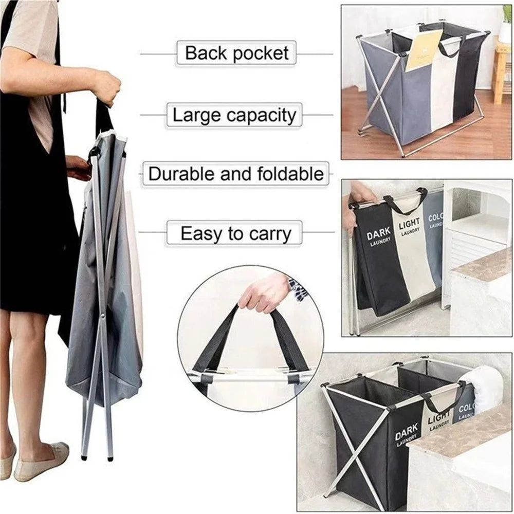 Foldable Laundry Basket – Large Family Laundry Hamper for Busy Homes, Bedrooms & Bathrooms