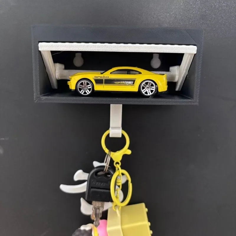 Fun 3D Car Key Holder for Busy Family Homes – Playful Garage-Style Wall-Mounted Key Organiser