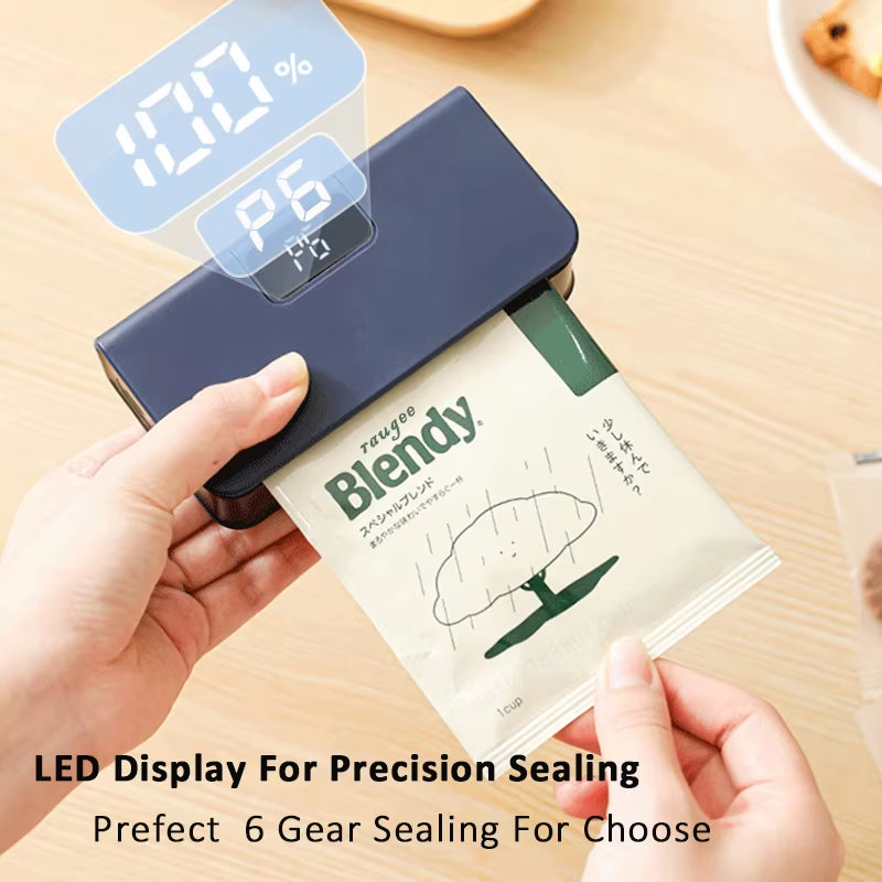 Mini Bag Heat Sealer – Handy Rechargeable Food Storage Sealer for Busy Family Kitchens