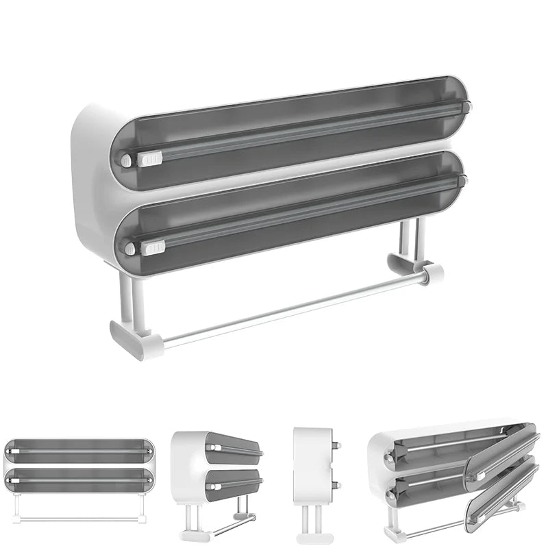 3-in-1 Kitchen Wrap & Paper Towel Holder – Keep Your Busy Family Kitchen Organised