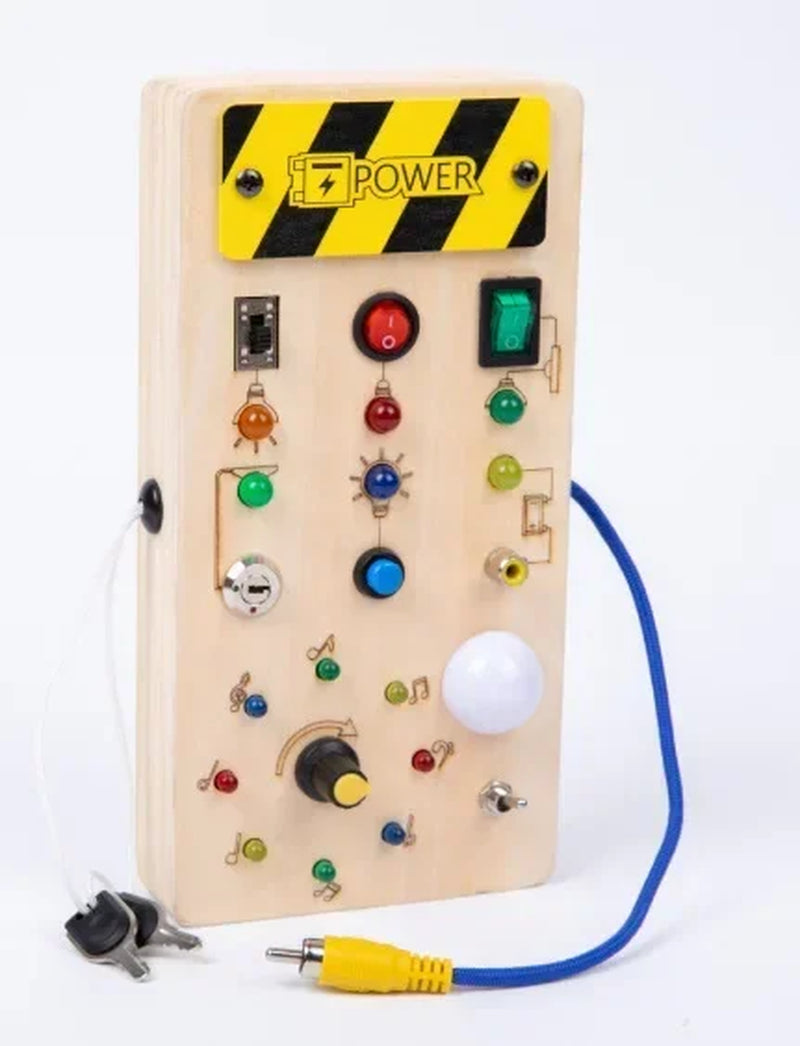 Busy Board for Toddlers – Interactive Wooden Sensory Activity Board for Curious Little Minds