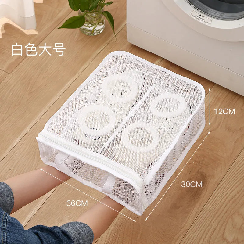 Laundry Shoe Washing Bag – Protective Mesh Wash Bag for Trainers, Kids’ Shoes & Family Laundry