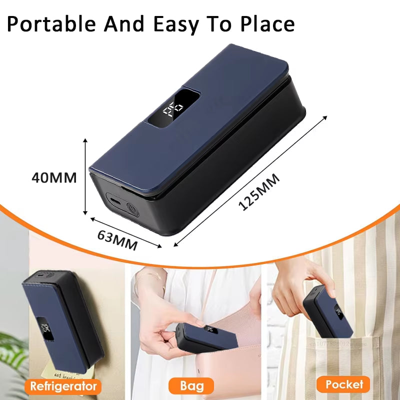 Mini Bag Heat Sealer – Handy Rechargeable Food Storage Sealer for Busy Family Kitchens