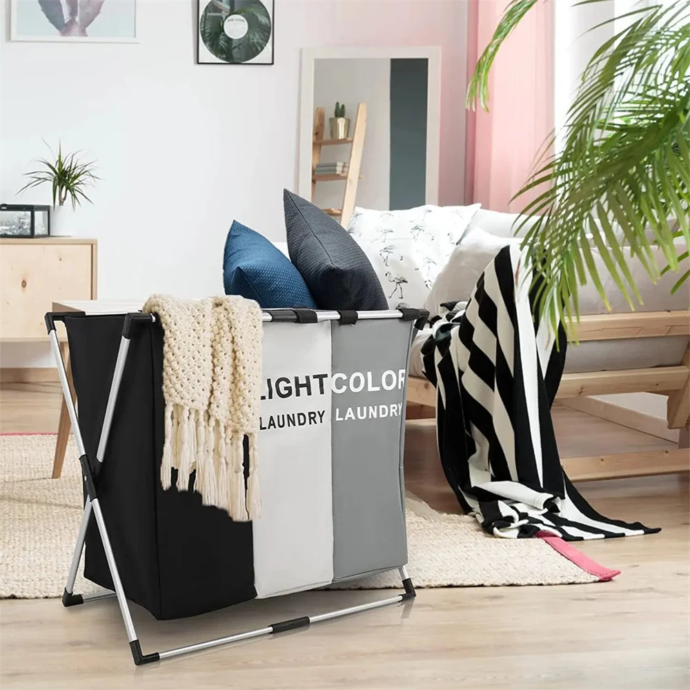 Foldable Laundry Basket – Large Family Laundry Hamper for Busy Homes, Bedrooms & Bathrooms
