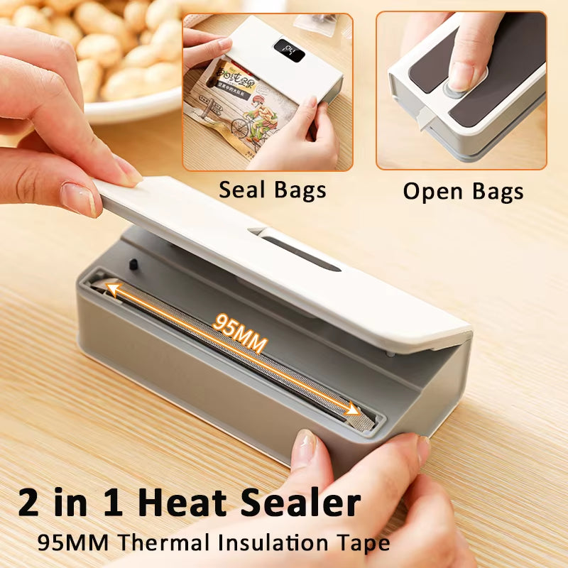 Mini Bag Heat Sealer – Handy Rechargeable Food Storage Sealer for Busy Family Kitchens