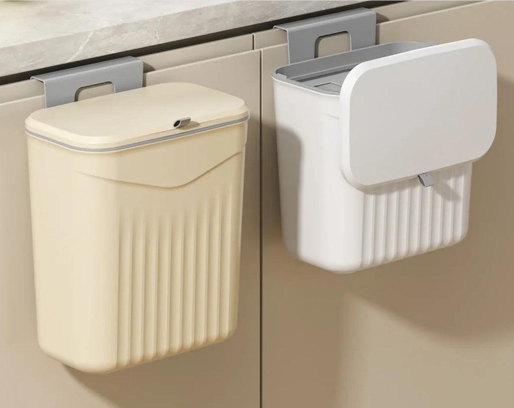 Space-Saving Wall-Mounted Kitchen Bin – Smart, Easy-Clean Waste Solution for Busy Family Homes
