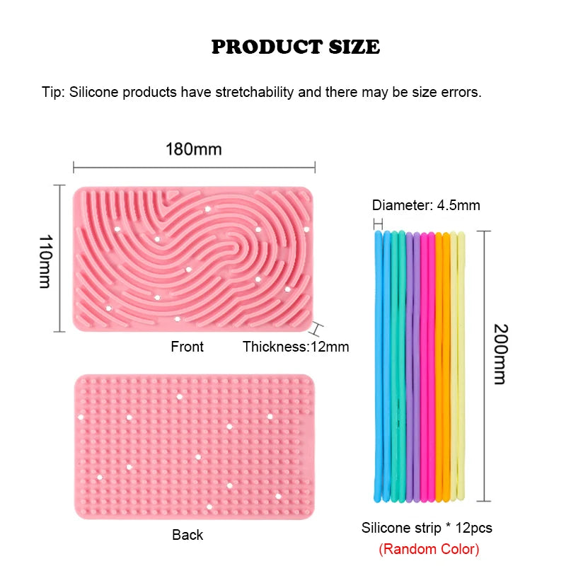 Silicone Sensory Activity Board – Interactive Fidget & Puzzle Toy for Curious Minds