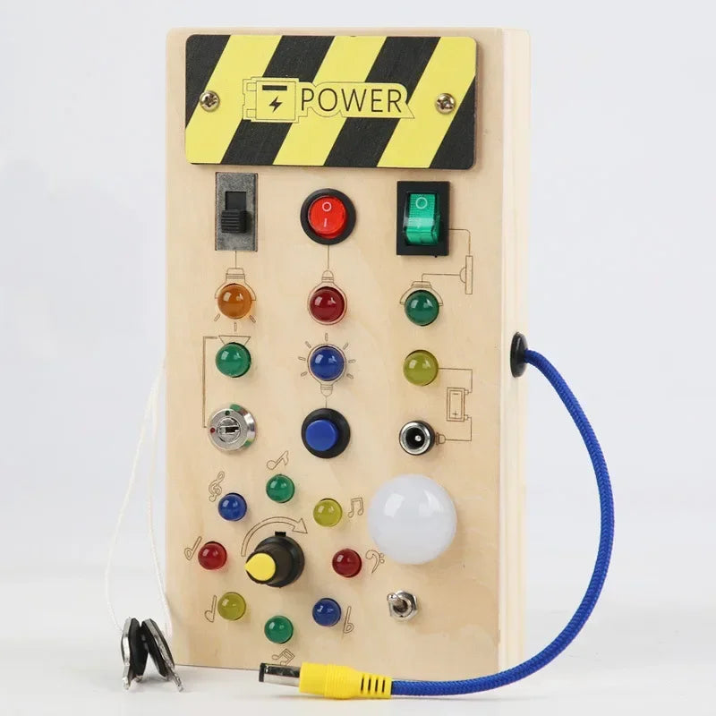 Busy Board for Toddlers – Interactive Wooden Sensory Activity Board for Curious Little Minds