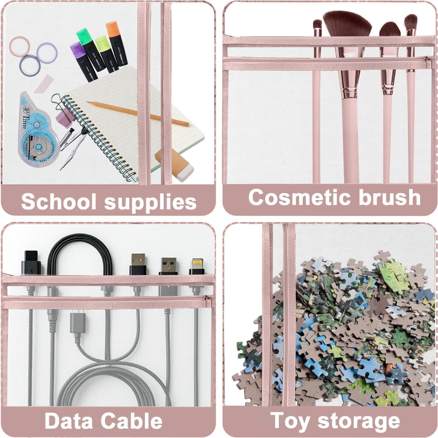 10-Pack Children's Toy Storage Bags – Reusable Mesh Organisers for Toys, Games & Family Essentials