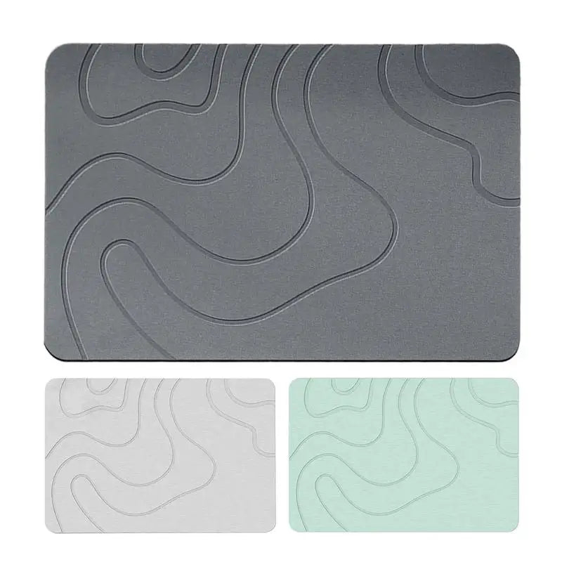 Quick-Dry Stone Mat for Busy Family Homes – Super Absorbent, Non-Slip & Easy-Clean Bathroom Rug