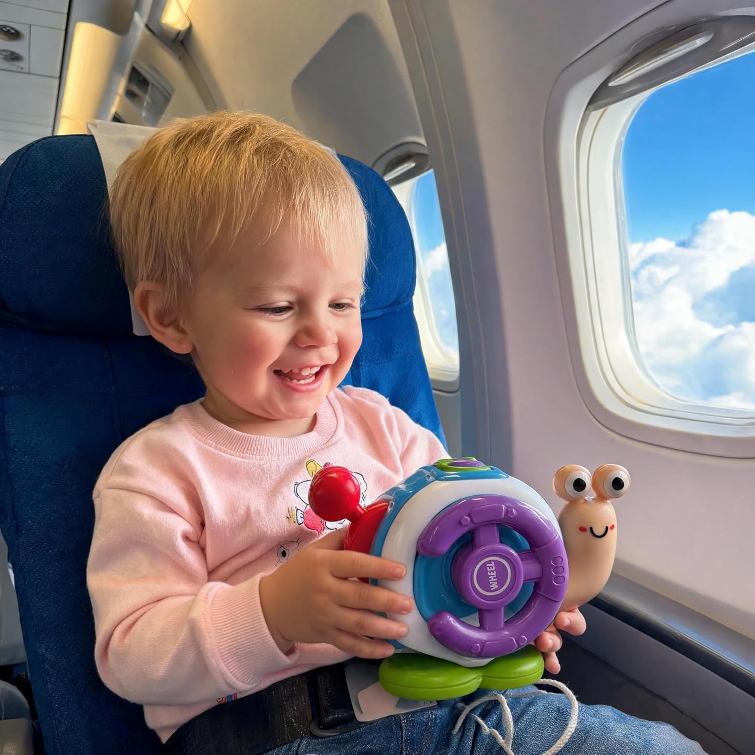 Montessori Toys for Toddlers 1-3 - Travel Activities Busy Board Cube - Baby Sensory Toys Gifts for 18+ Months 1 2 One Year Old Infant Boys Girls - Airplane Plane Car Travel Toys Educational Learning