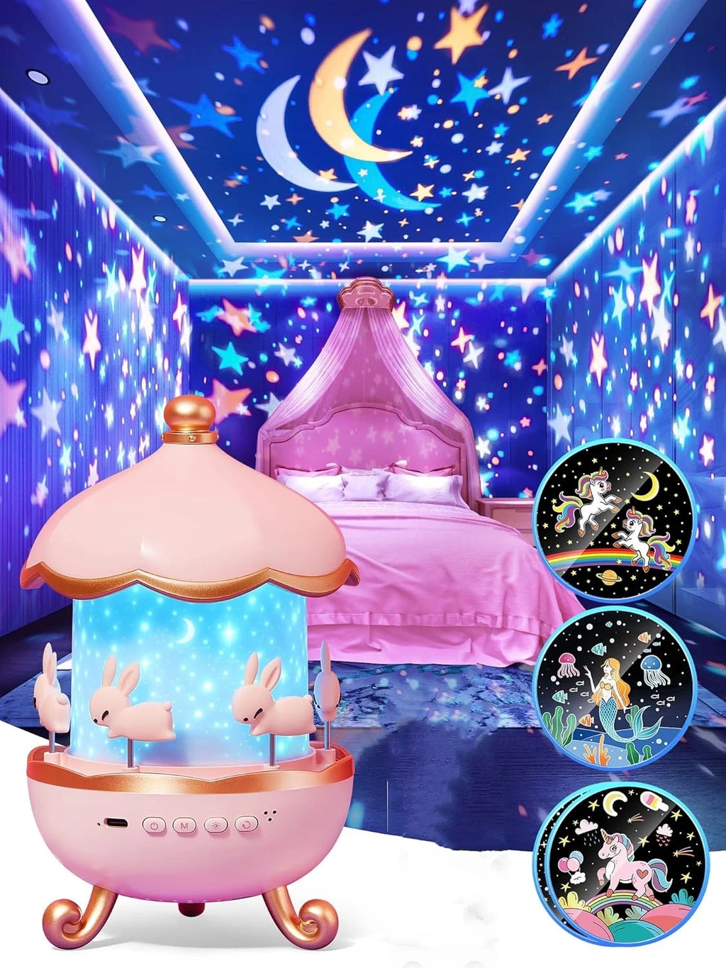 Children’s Night Light Projector – Fun Rotating Pictures for Cosy Bedtime Moment