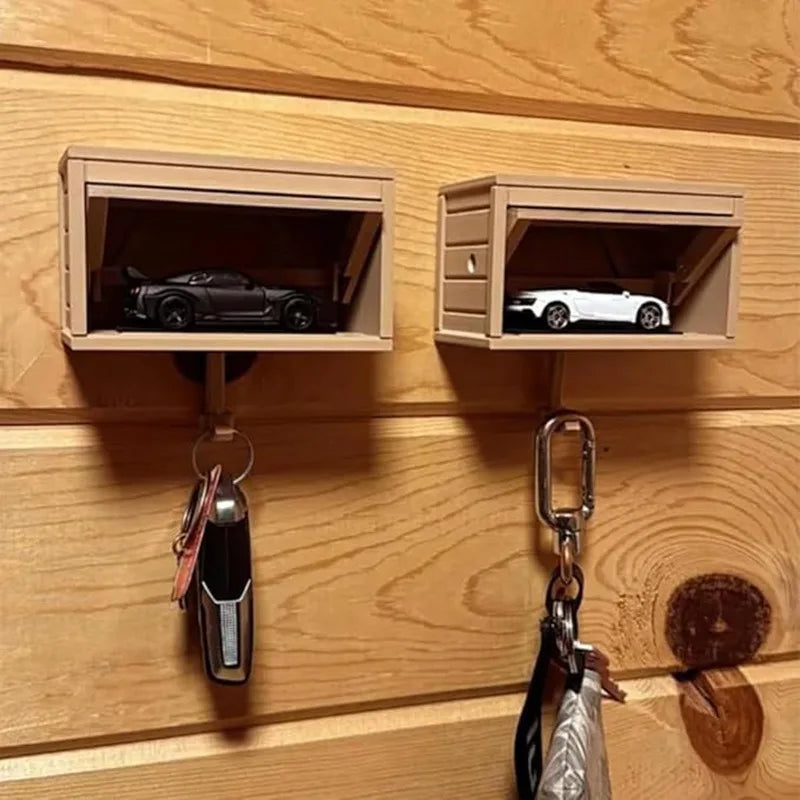 Fun 3D Car Key Holder for Busy Family Homes – Playful Garage-Style Wall-Mounted Key Organiser
