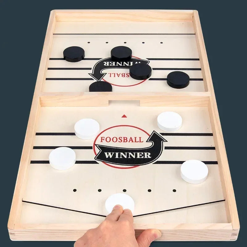 Fast-Paced Family Table Game – Interactive Sling Puck Board for Children & Parents