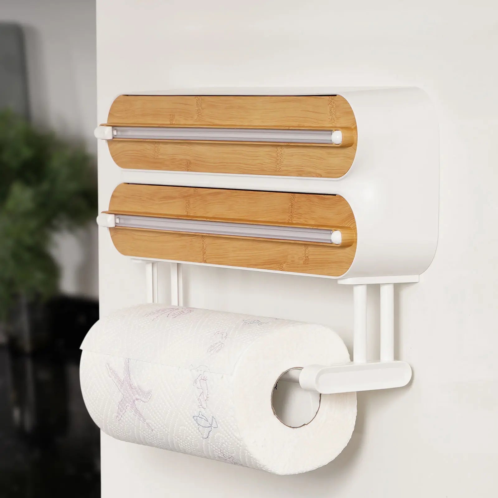 3-in-1 Kitchen Wrap & Paper Towel Holder – Keep Your Busy Family Kitchen Organised