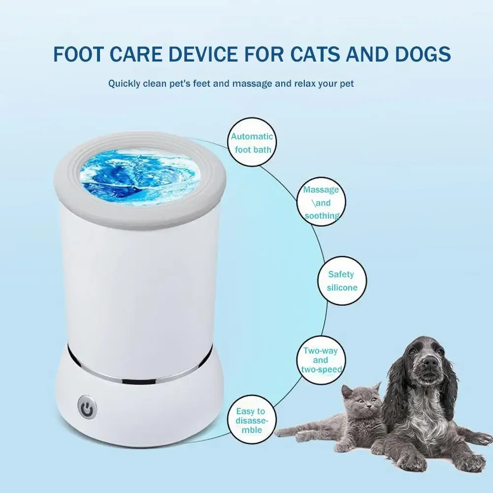 Electric Dog Paw Cleaner – Easy Paw Washing Cup for Muddy Walks & Busy Family Homes
