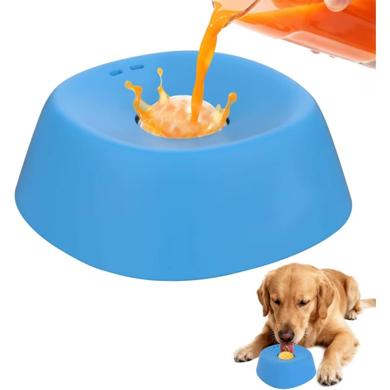 Slow Feeder Dog Bowl & Lick Mat – Anti-Gulping Enrichment Bowl for Treats
