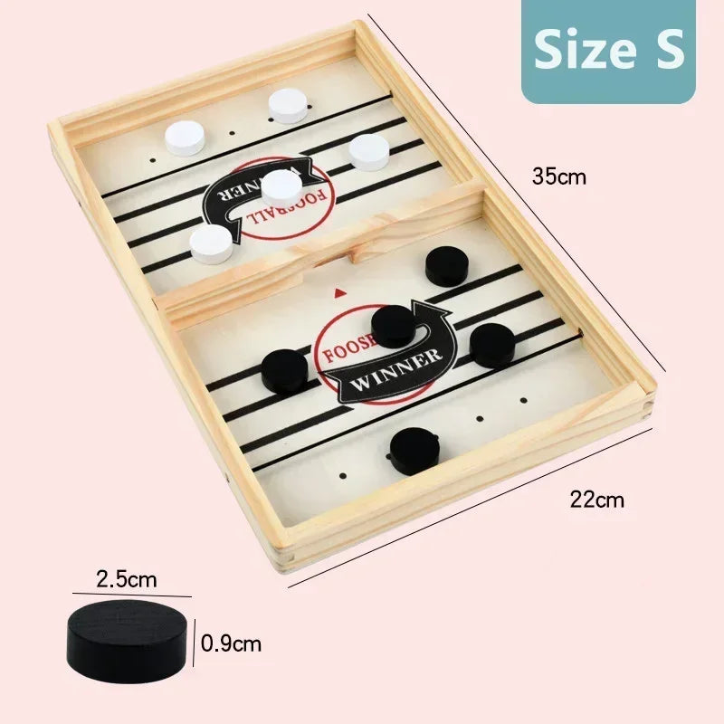Fast-Paced Family Table Game – Interactive Sling Puck Board for Children & Parents
