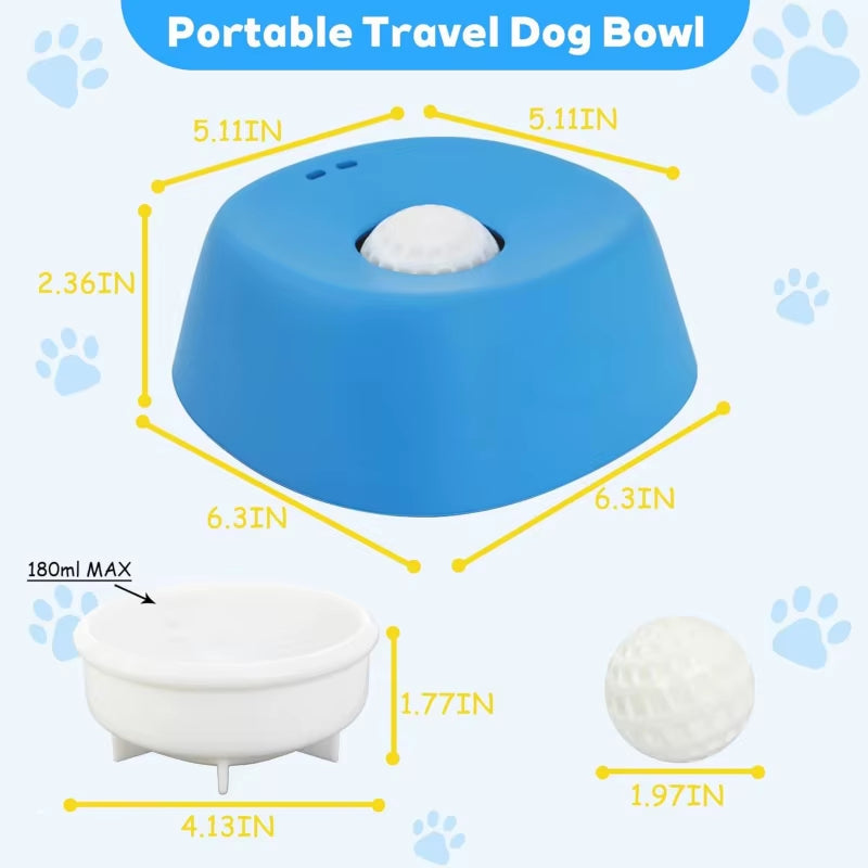 Slow Feeder Dog Bowl & Lick Mat – Anti-Gulping Enrichment Bowl for Treats