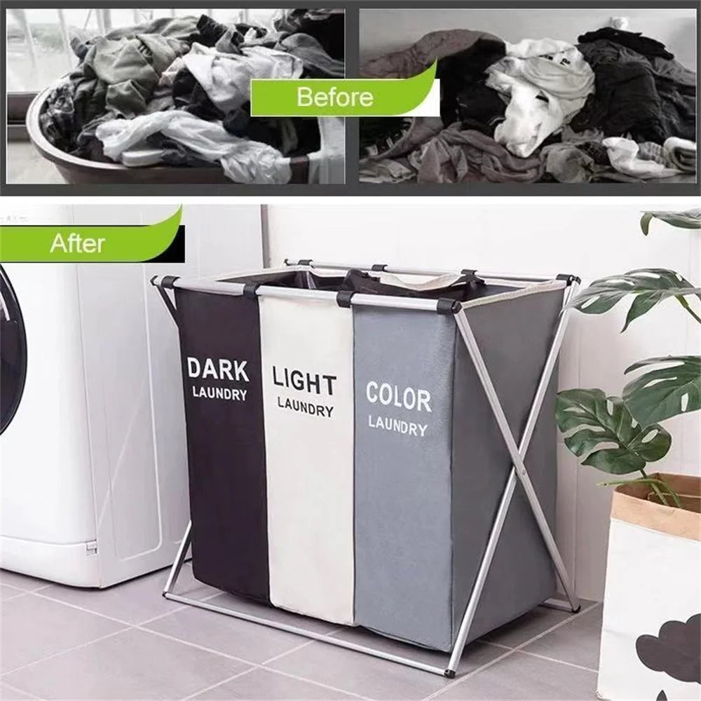 Foldable Laundry Basket – Large Family Laundry Hamper for Busy Homes, Bedrooms & Bathrooms