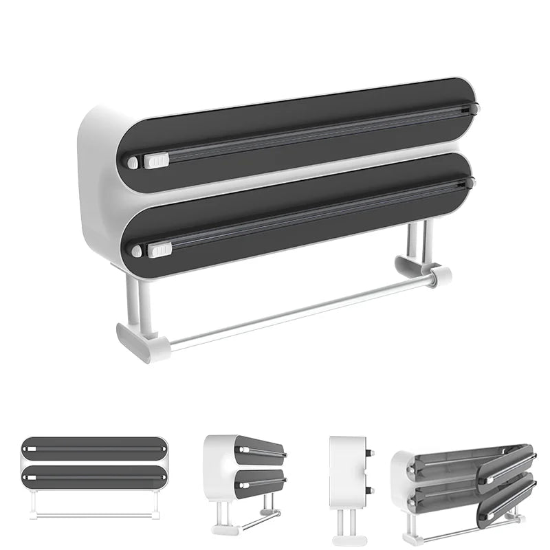 3-in-1 Kitchen Wrap & Paper Towel Holder – Keep Your Busy Family Kitchen Organised