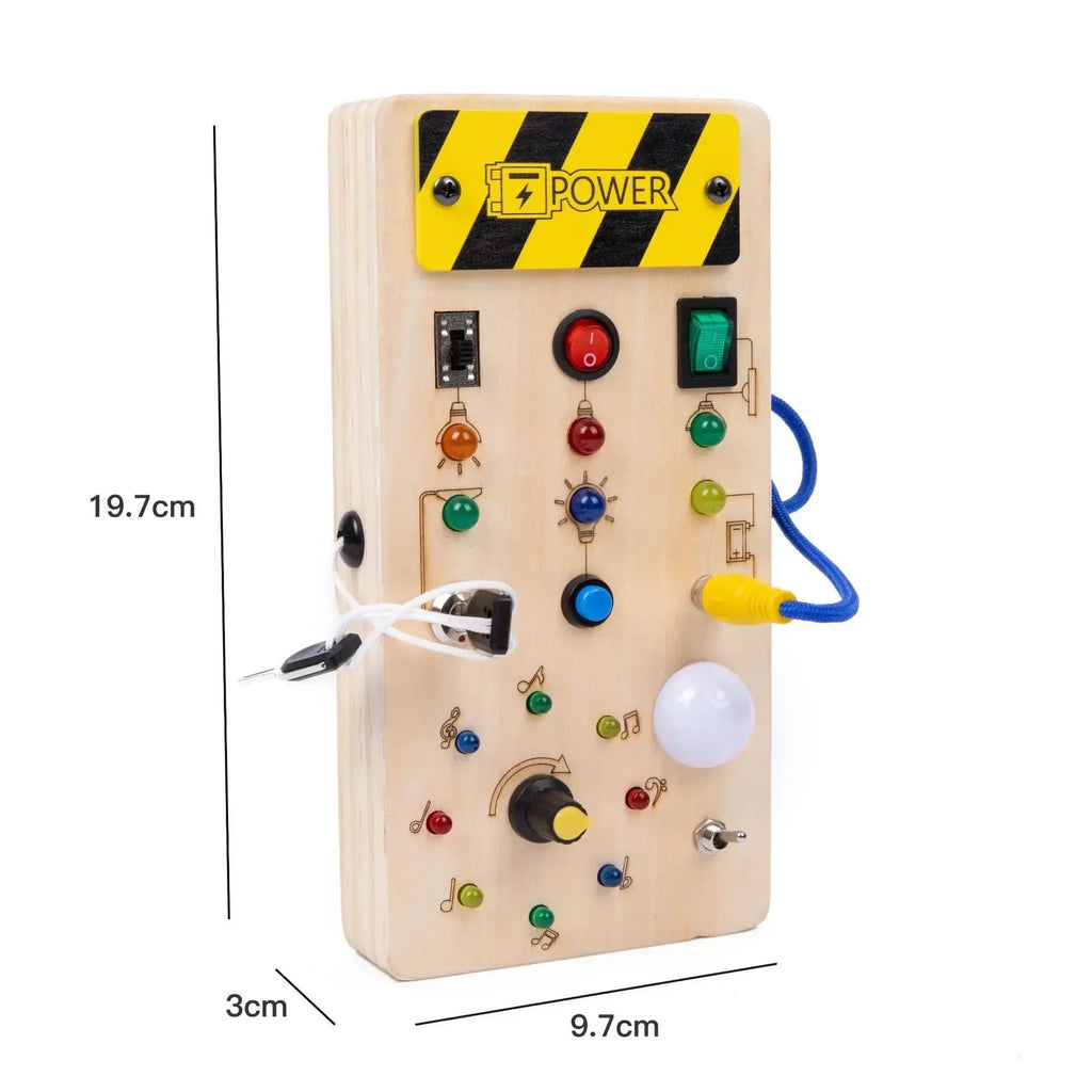 Busy Board for Toddlers – Interactive Wooden Sensory Activity Board for Curious Little Minds