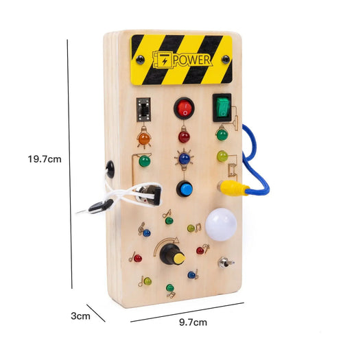 Busy Board for Toddlers – Interactive Wooden Sensory Activity Board for Curious Little Minds