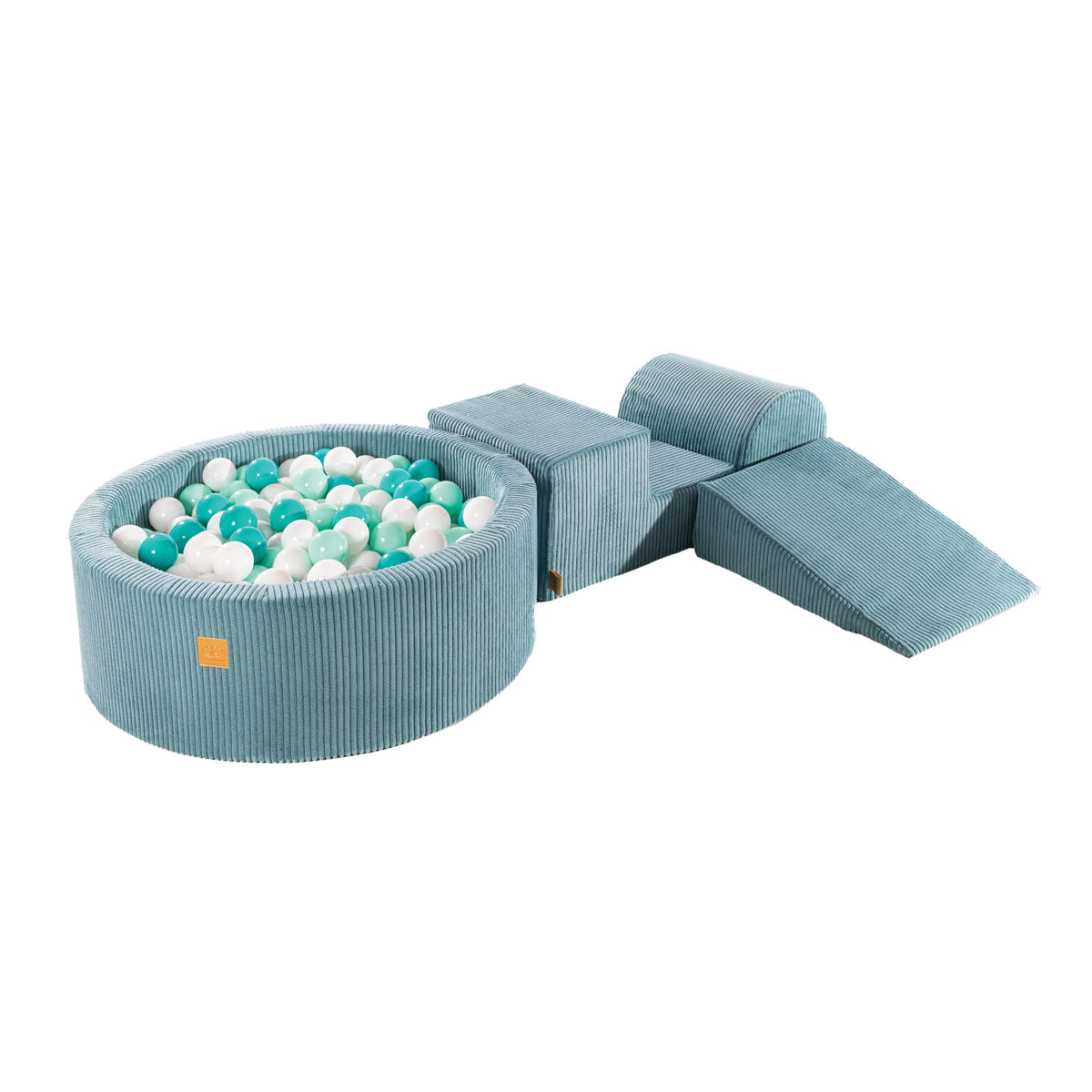 MeowBaby® Playset with Ball Pit - Turquoise, Mint & White Pearl