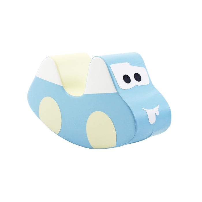 Soft Play Ride On Toy - Light Blue Car