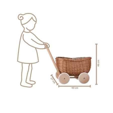 Wicker Toy Trailer 
